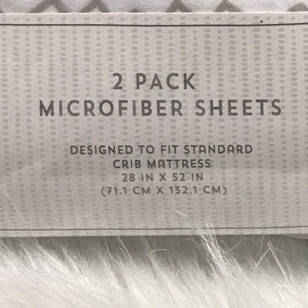 Peanut Shell Microfiber Sheet 2 Pack Designed To Fit Standard Crib Mattress