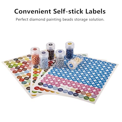 Diamond Painting Storage Containers Set, 60 Grid Bead Organizer with