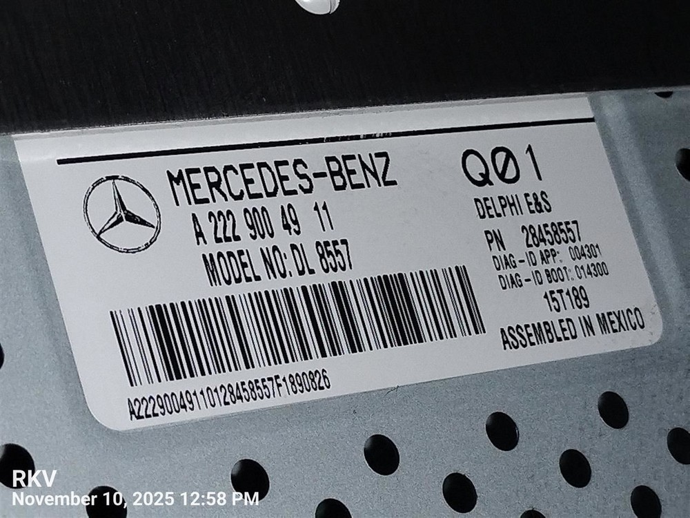 CONTROL PANEL OEM 15-17 MERCEDES-BENZ E350 1YR WRNTY