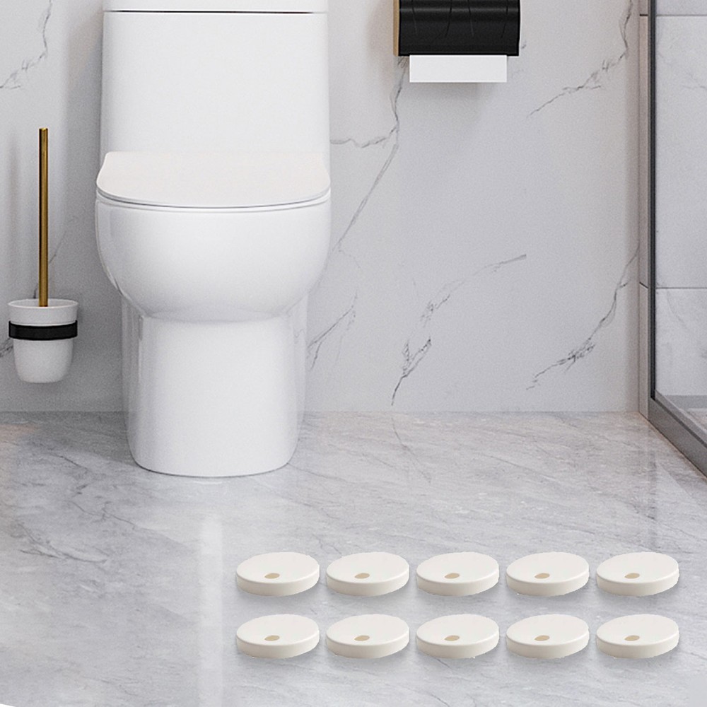 Easily Installed Toilet Hinge Covers with Elegant Appearance White Color