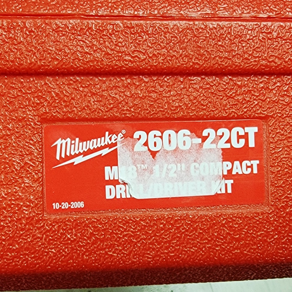 Milwaukee 2606-22CT Tool EMPTY CASE ONLY M18 1/2" Compact Drill/Driver Kit