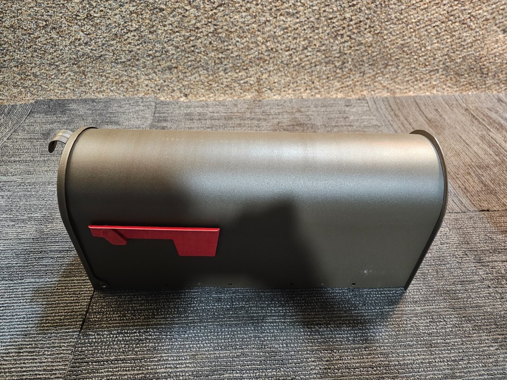 Medium Post Mount Mailbox, Durable Rust-Resistant Galvanized Steel, Elite Bronze