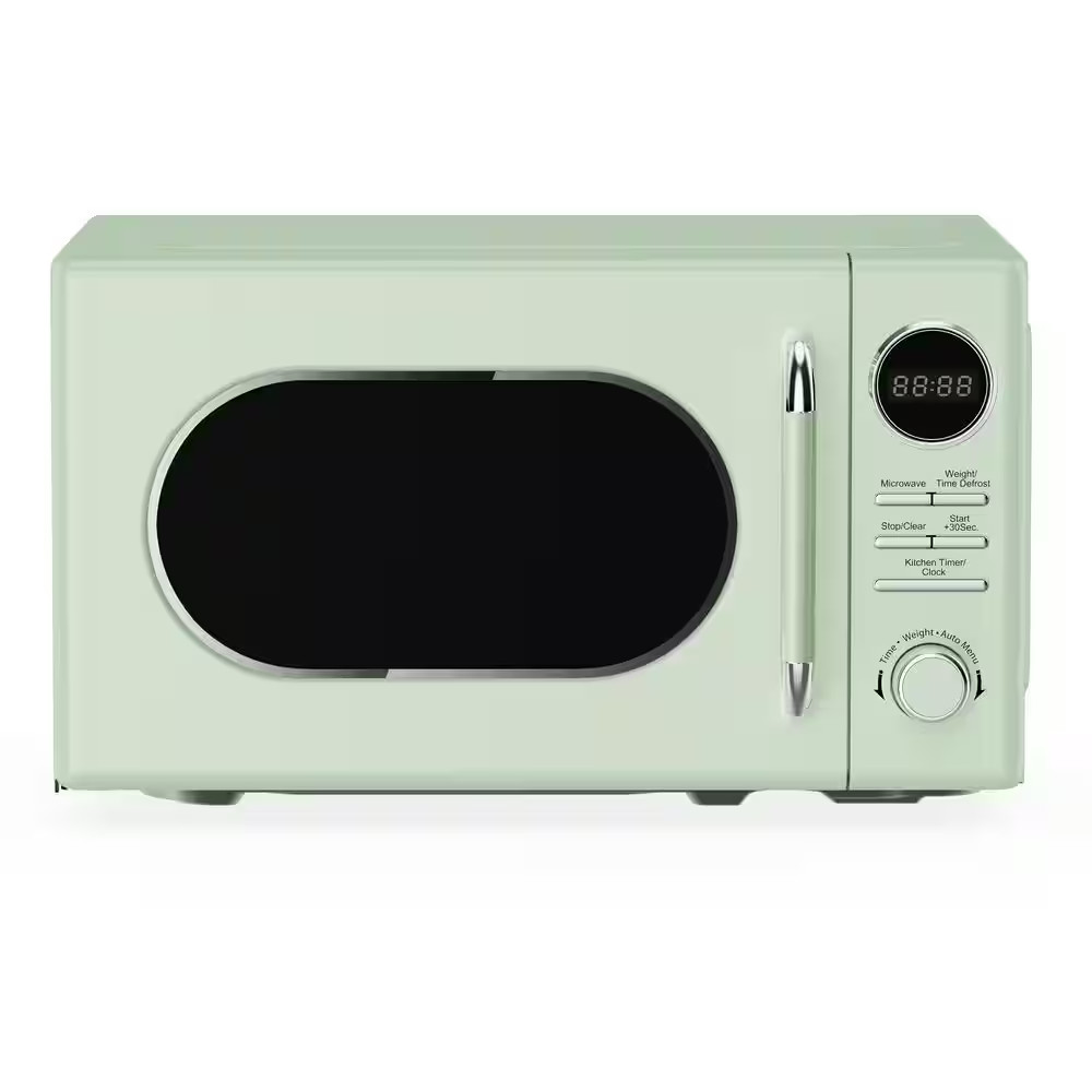 0.7 Cu. Ft. Retro Countertop Microwave in Mint