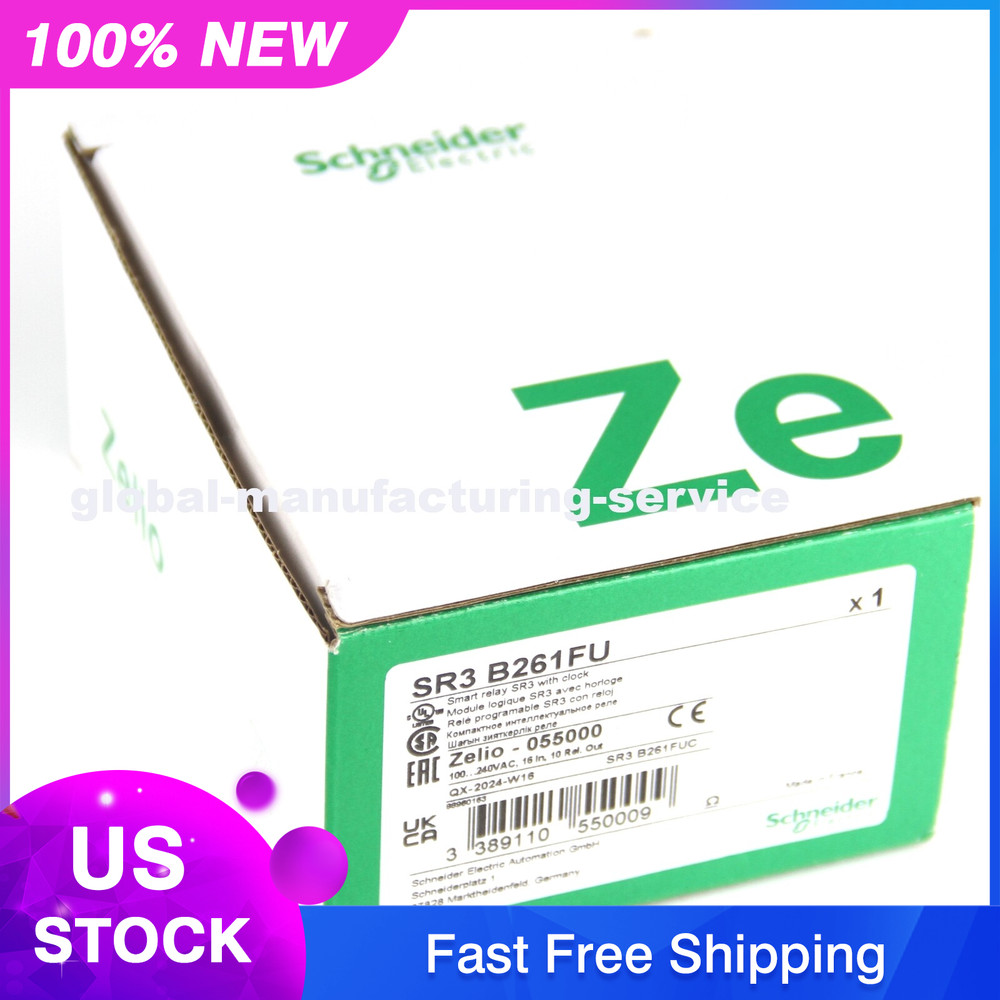 NEW Schneider SR3B261FU Relay Electric Extendable Modular PLC