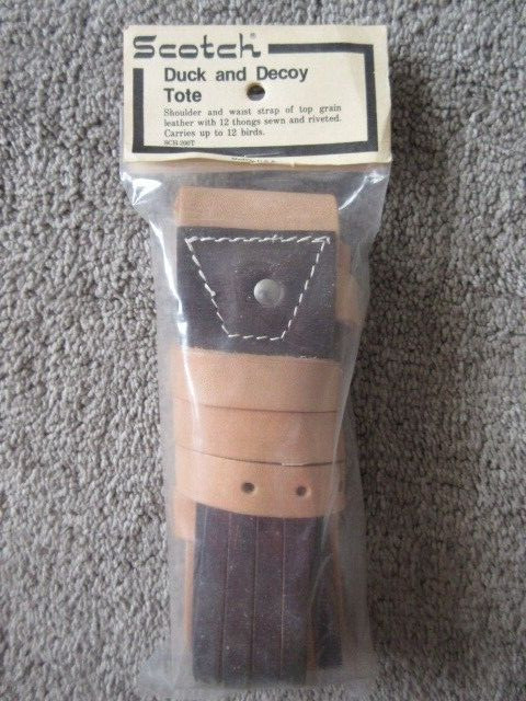 Leather Duck and Decoy Tote Lanyard