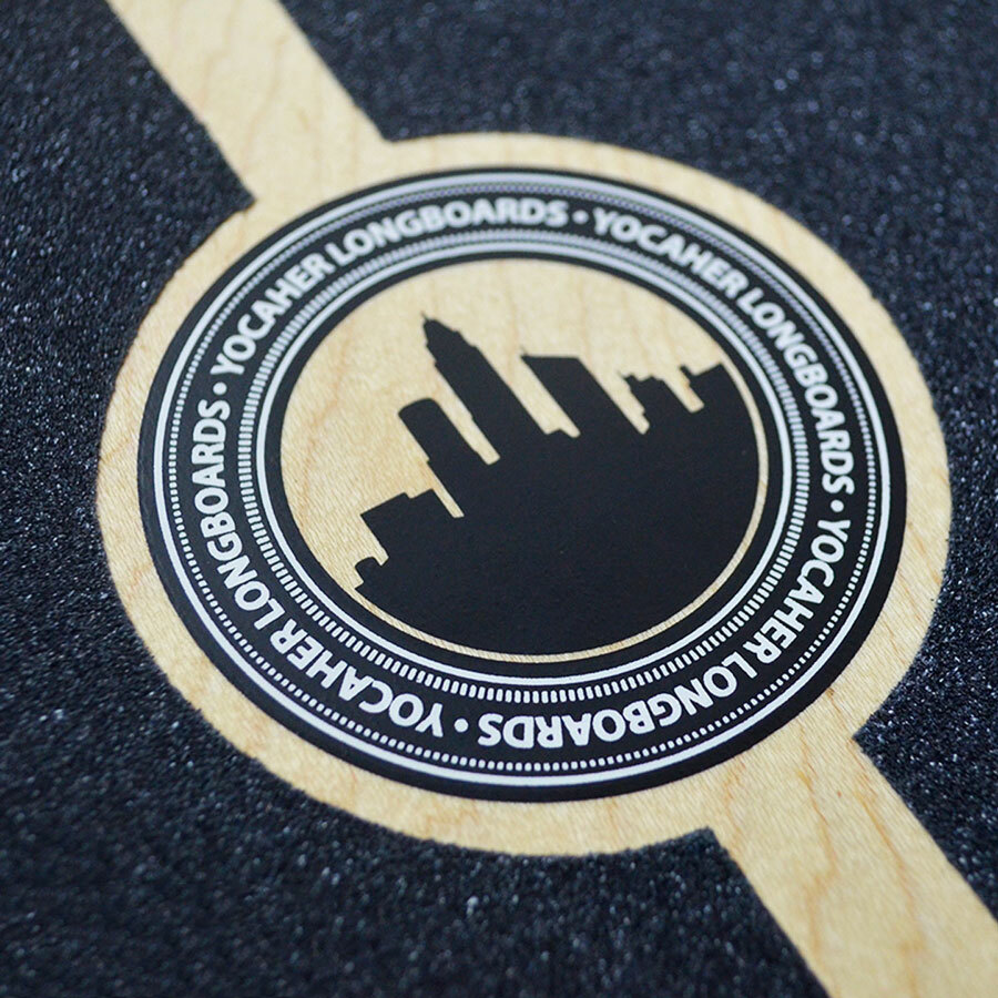Yocaher Kicktail San Francisco Longboard Complete