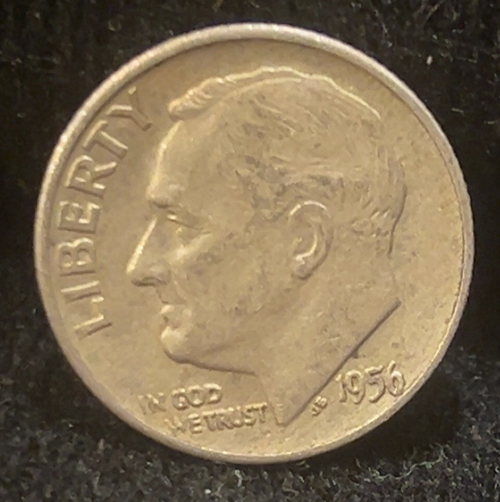 1956 Roosevelt Dime 90% Silver