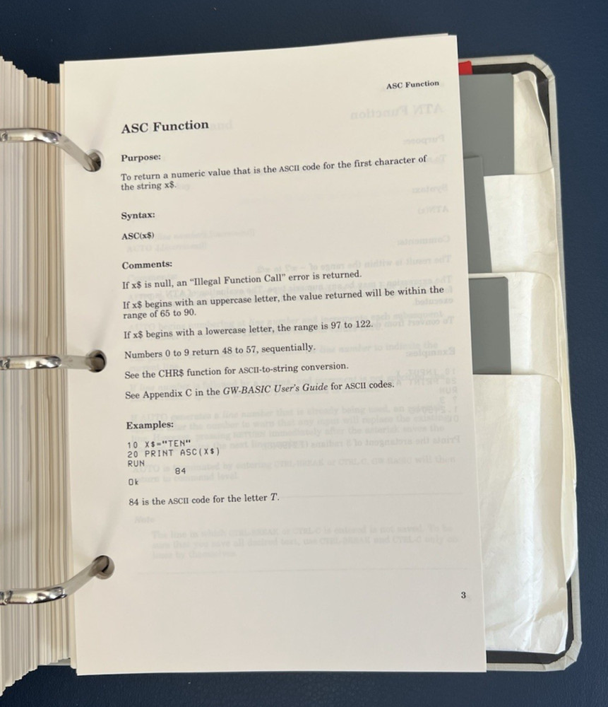 Northgate Computer Systems Microsoft MS-DOS, GW Basic Users Guide w/6 Discs 1988