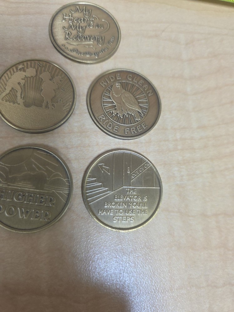 5 Sobriety Coins
