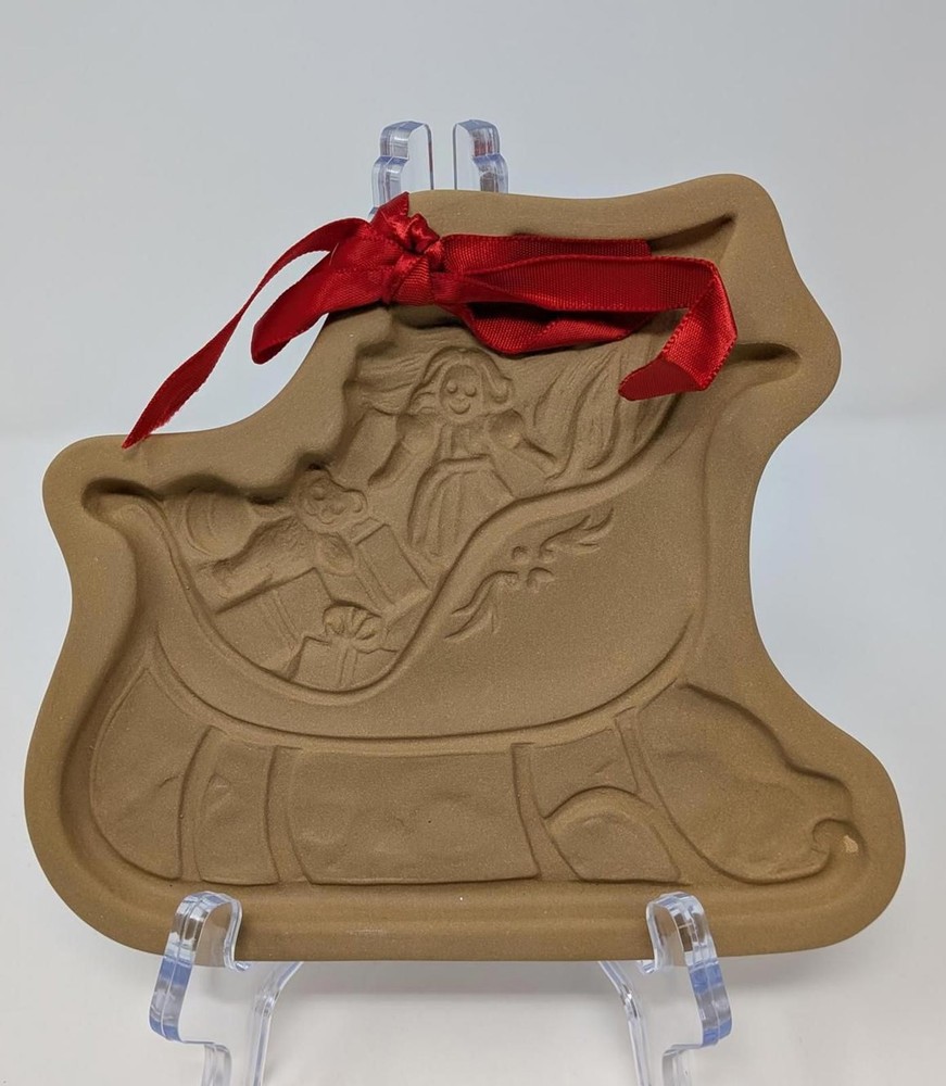 Brown Bag Cookie Art Santa Sleigh Cookie Mold 1985