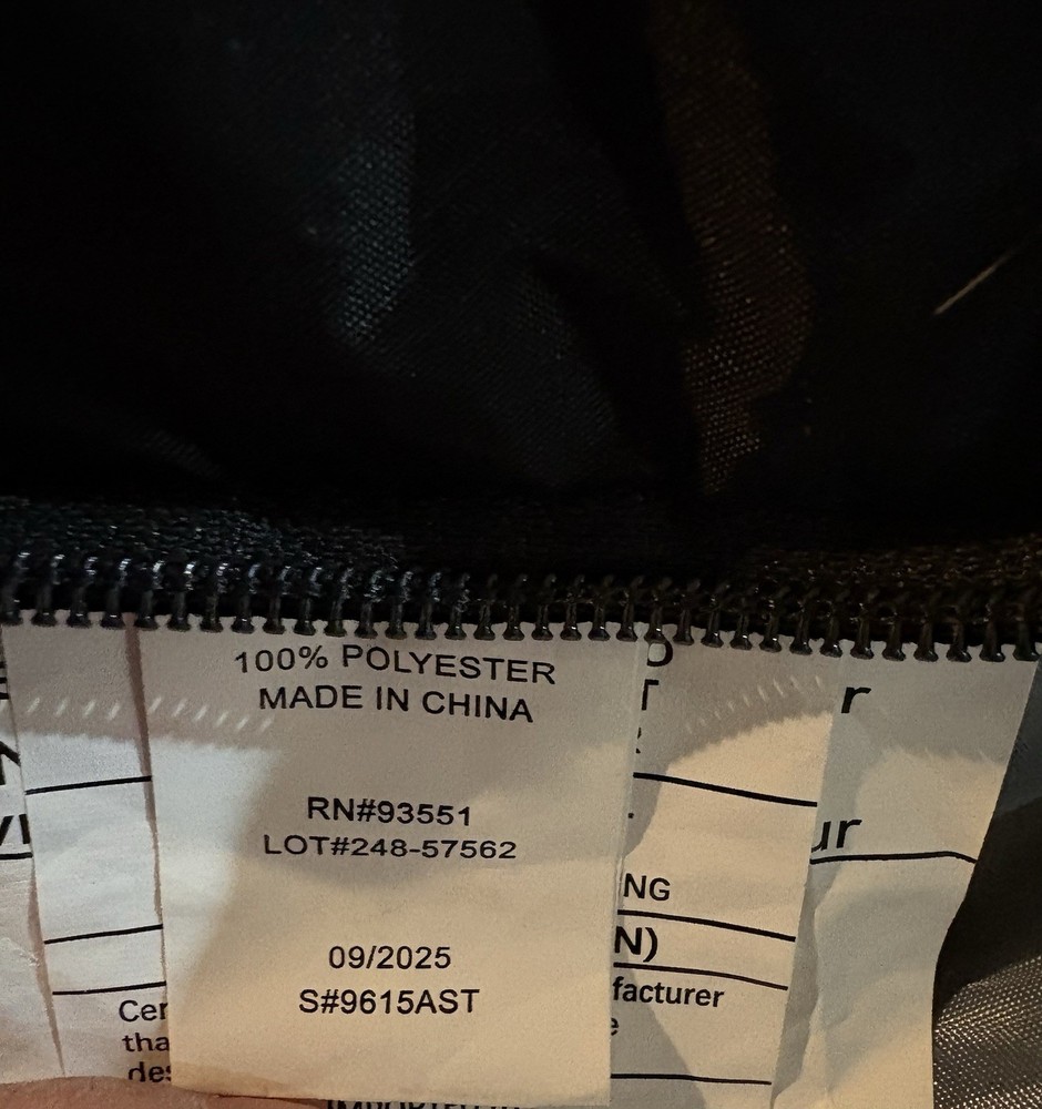 AD Sutton & Sons Black Adult Size Sleeping Bag. Packable