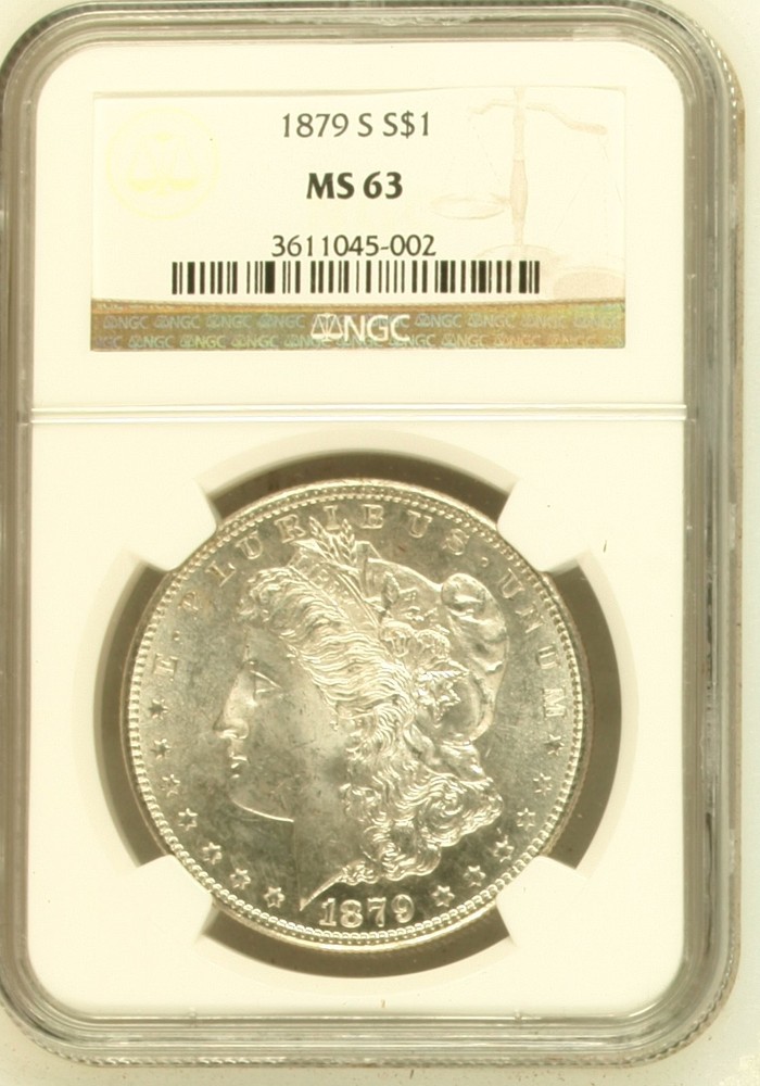 1879 S Morgan Silver Dollar NGC MS-63