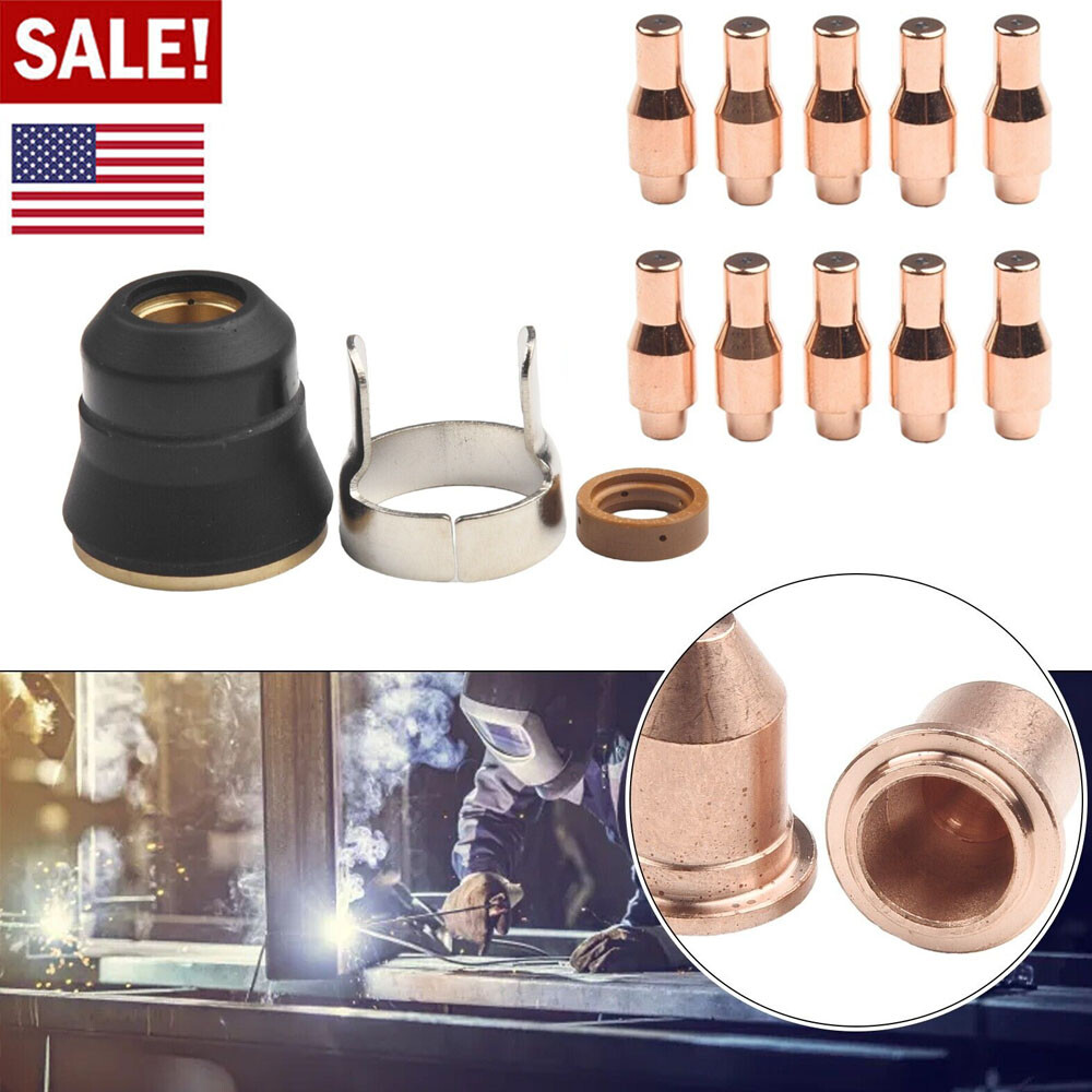 Nozzle& Electrode Replacement-Kit for Harbor Freight Titanium 45A Plasma Cutter