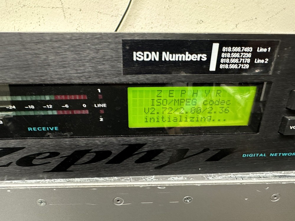 Telos Zephyr Digital Network Audio Transceiver Tested and Working