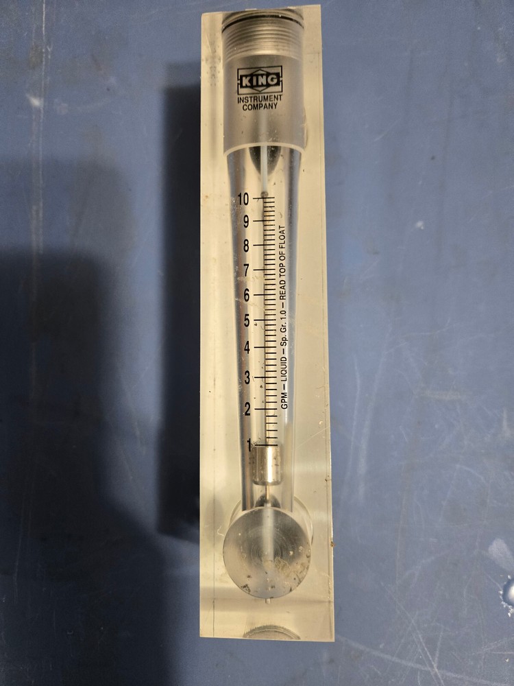 KING INSTRUMENT FLOWMETER    0-10 gpm