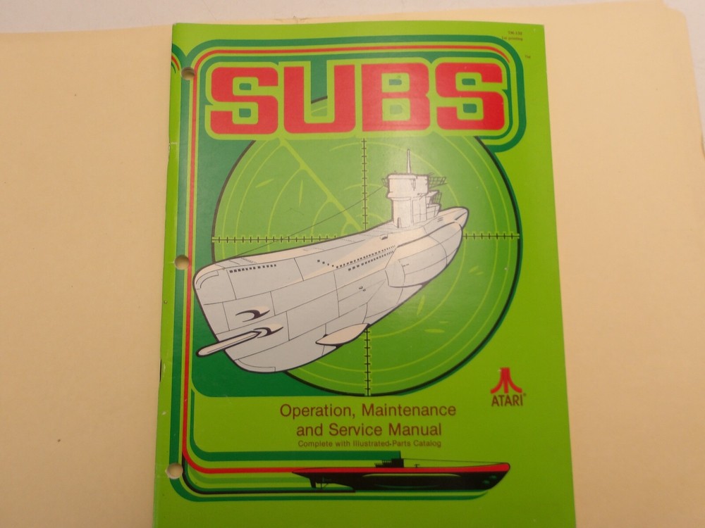 Atari-Subs - Operation, Maintenance & Service Manual- NOS