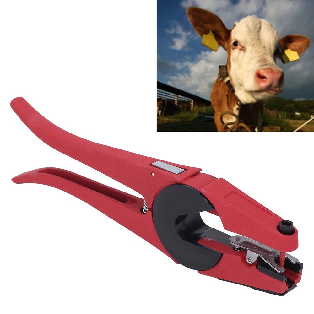 Universal Livestock Ear Tag Applicator Efficient Tagging Tool For Cattle Premium