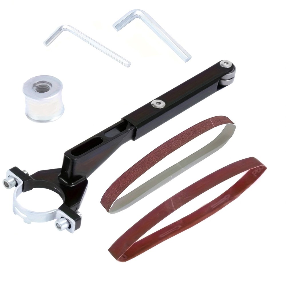 Belt Sander Conversion Unit System For Angle Grinder Metal Wood Sanding Removal