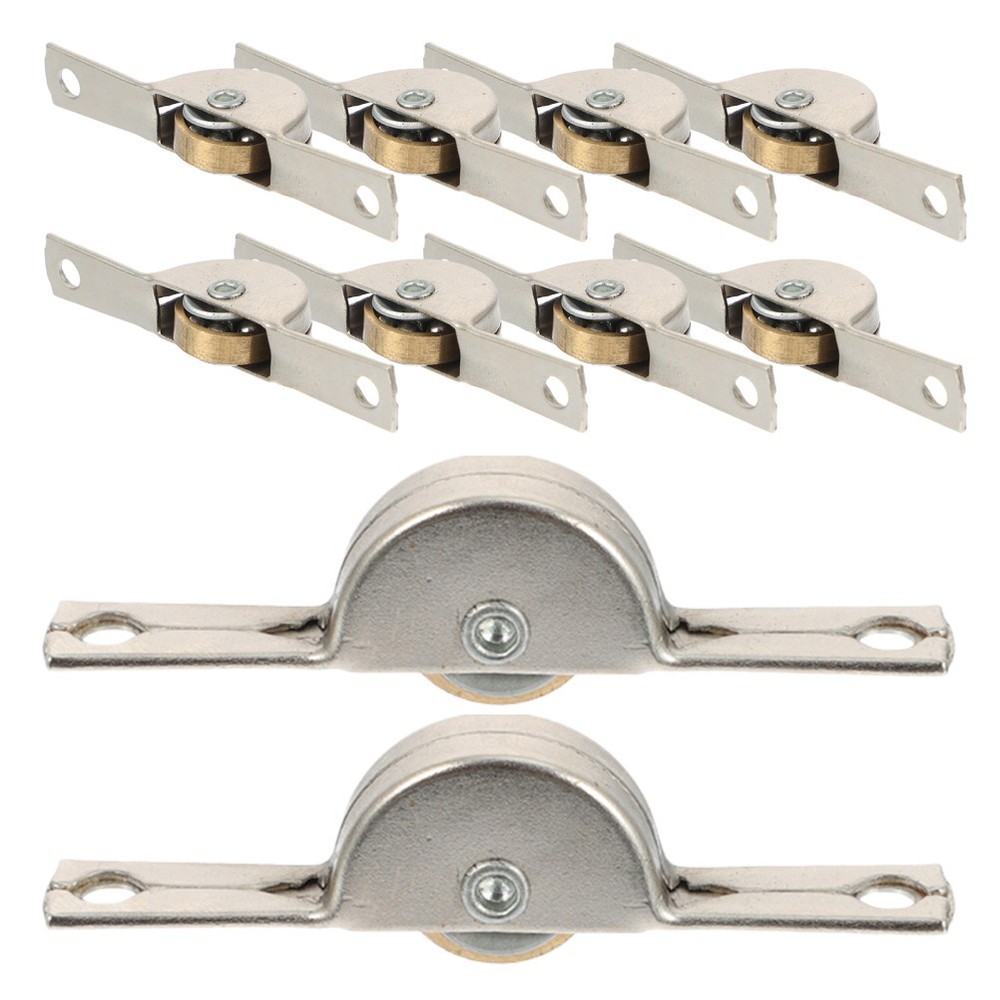10 Pcs Sliding Door Replacement Rollers Cabinet Cabinets Doors Pulleys