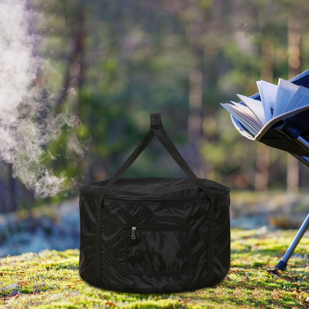 Camping Tableware Storage Bag Outdoor Cutlery Bag with Handle Versatile Large