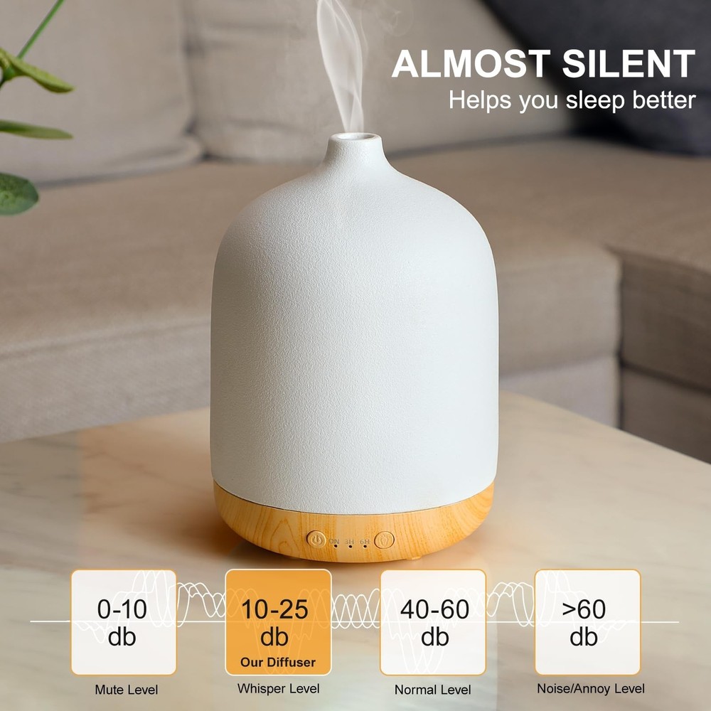 Ceramic Essential Oil Diffusers for Home, Decorative Bedroom Aromatherapy Sce...