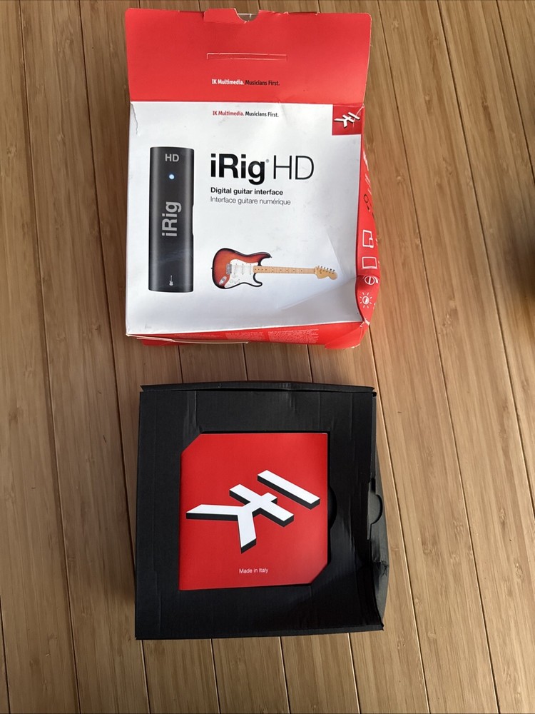 IK Multimedia iRig HD Studio-Quality Guitar Interface for iOS/MAC NOS