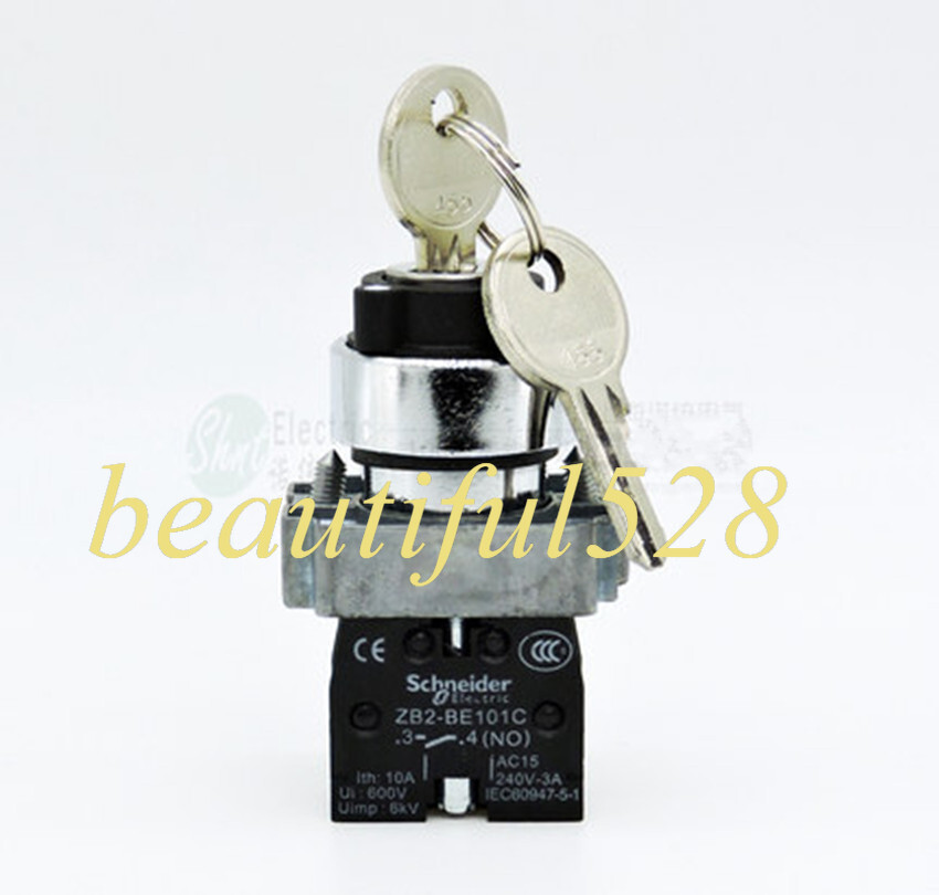 1pc New  2-speed Key Selector Switch XB2-BG61C