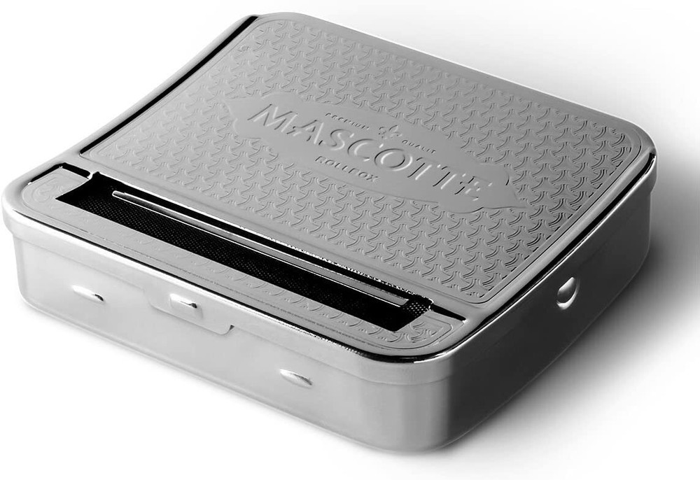 Mascotte cigarette rolling machine Rollbox / Tobacco tin