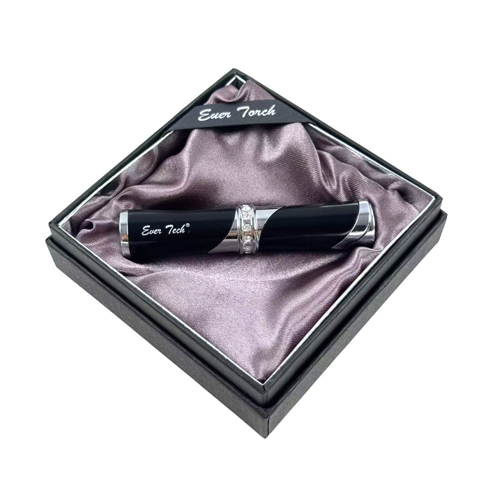 Ever Tech Lipstick Shape Butane Refillable Soft Flame Lighter for Women Gift