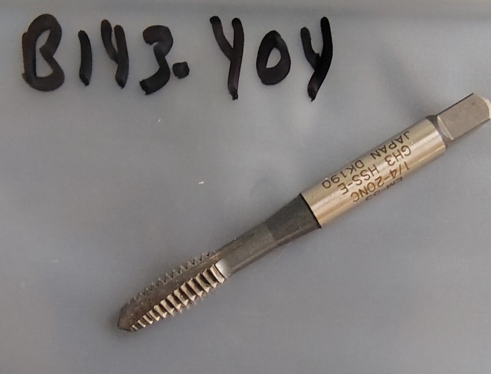 🗽1/4-20 2FLUTE TAP MACHINIST/TOOLMAKER
