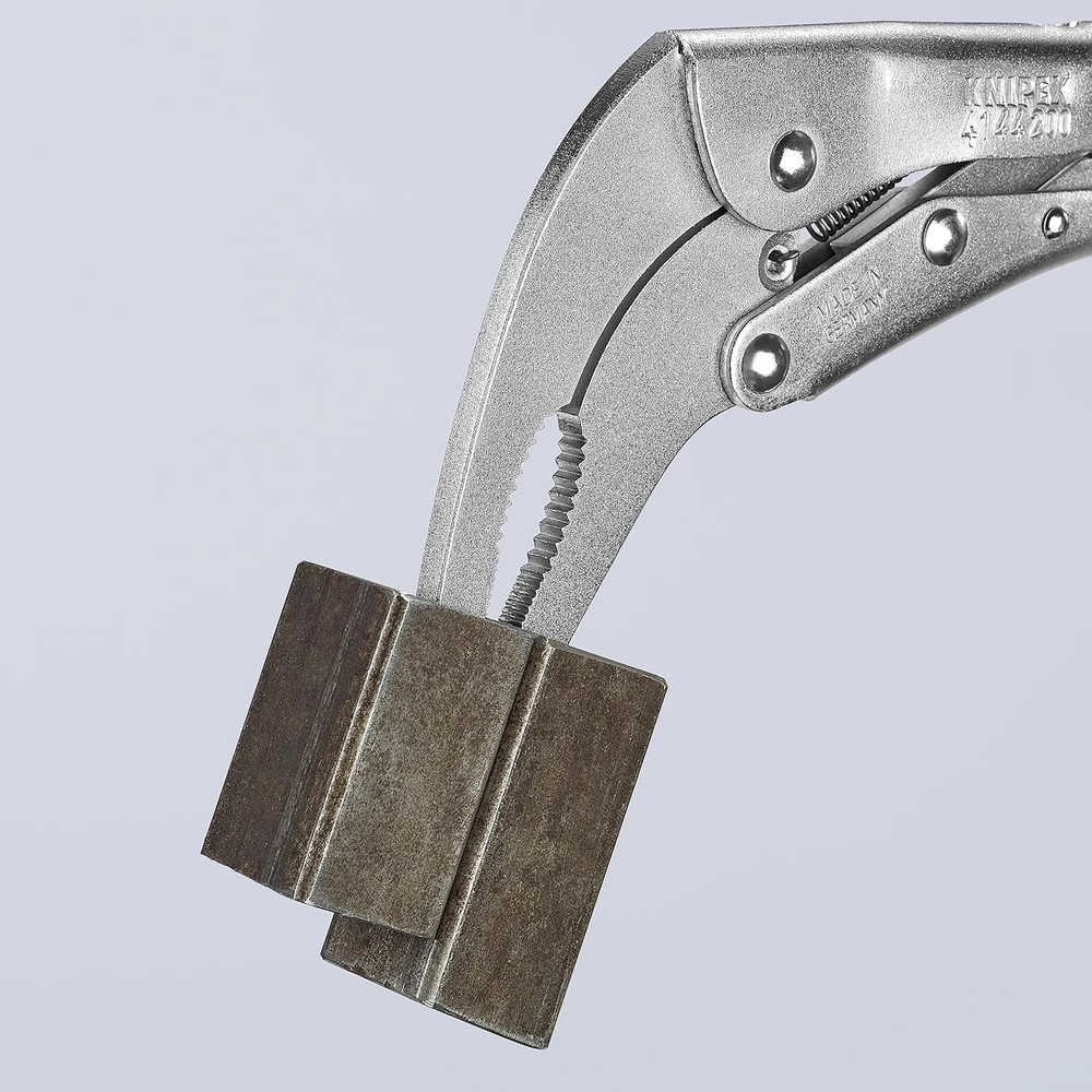 41 44 200 8" Angled Long Nose Locking Grip Pliers,