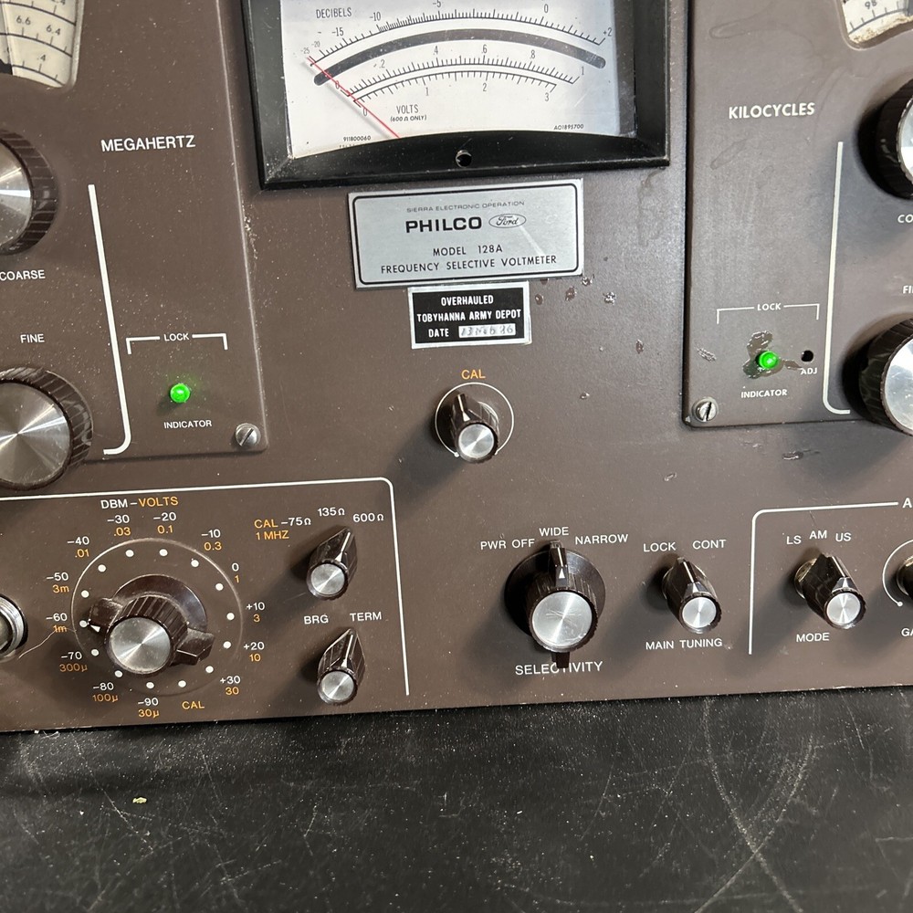 Vintage Philco Sierra Electronic 128A Frequency Selective Voltmeter (rare)