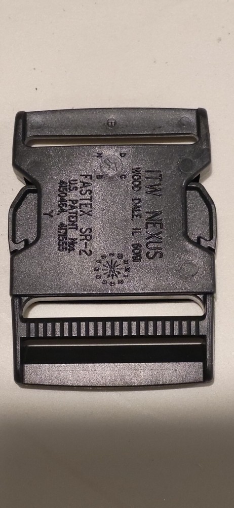 2 Inch Width Side Release Plastic Buckles ITW Nexus SR 2" adjustable buckle