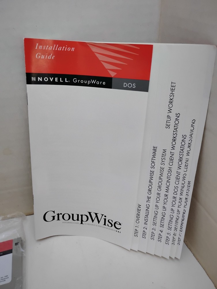 Novell GroupWise for Windows v4.1 Client/Admin Pack VTG