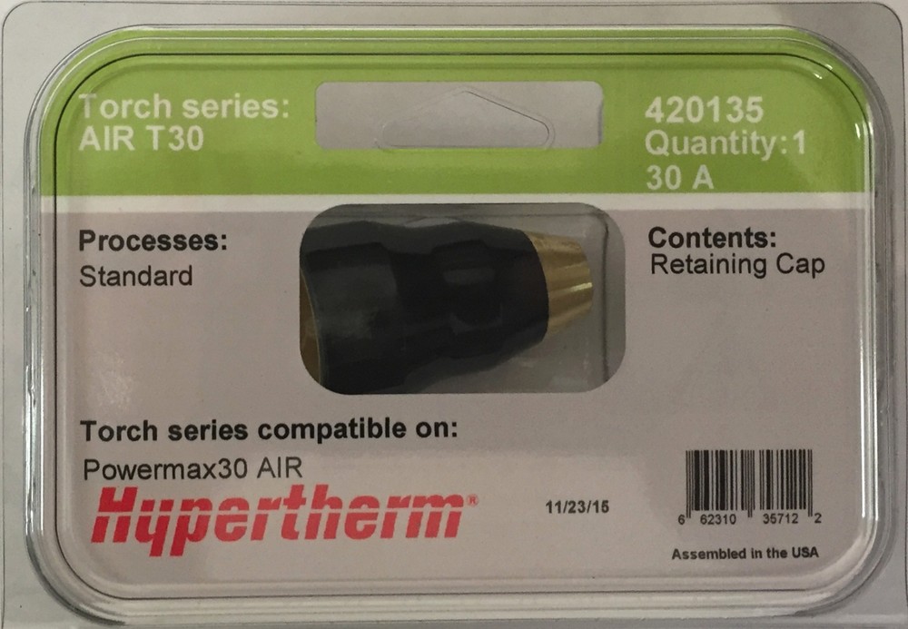 Hypertherm Genuine Powermax 30 Air Retaining Cap 420135