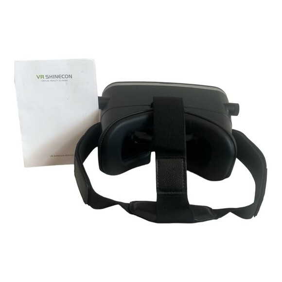 VR SHINECON Wireless Virtual Reality Headset Android Compatible Adjustable Black