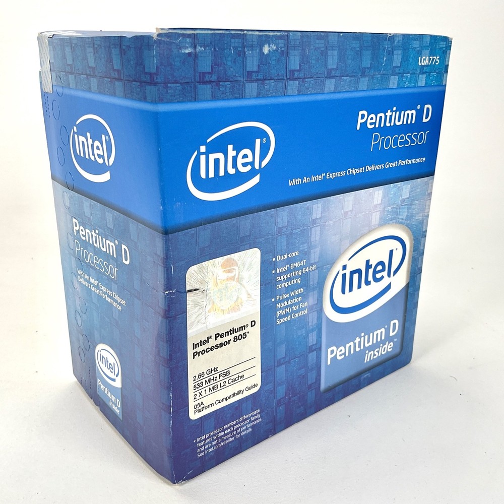 Intel Pentium D Processor LGA775 Dual Core Vintage Computing Factory Sealed