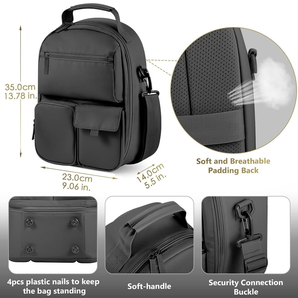 Protective Storage Case for Meta Quest 3 with Jetted Pockets & Comfortable Strap