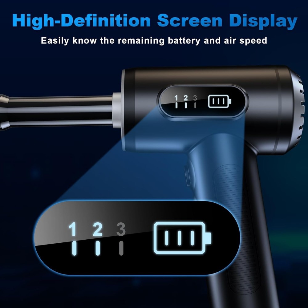 Rechargeable Electric Air Duster with LED Light