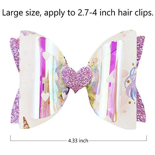 Reusable Large Size Bows Making Template, Add Two A4 Size Faux Leather Sheets