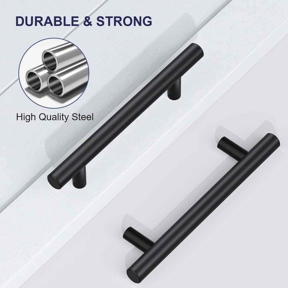 SMARTSTANDARD 12" Push/Pull Sliding Barn Door Handle Set, Double-Sided