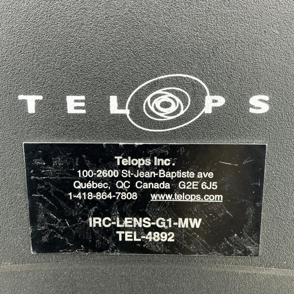 Telops IRC‑LENS‑G1‑MW 1× Microscope Objective Lens – Midwave IR – w/ Case