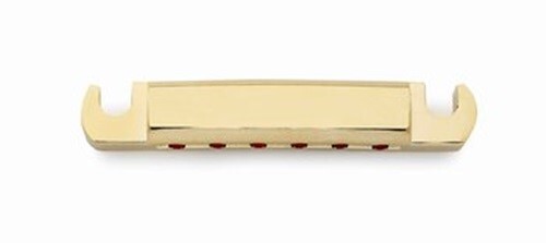 NEW - Stop Tailpiece With Metric Studs & Anchors, GOLD