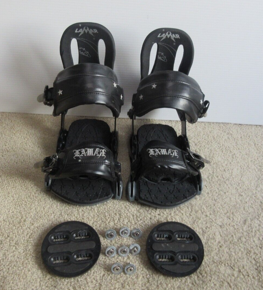 Lamar Team Black Snowboard Bindings