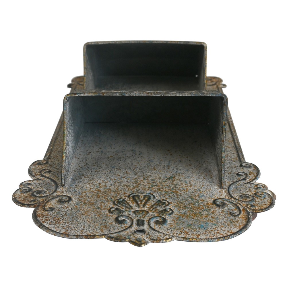 2-Tier Wall Mounted Mail Small Staff Holder Sorter Document Rack