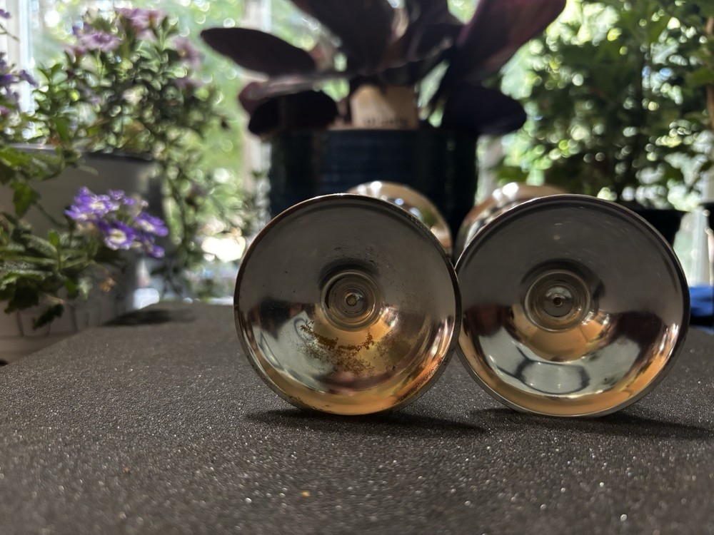 International Silver Co. ~2~ Silver Plate Wine Goblets.