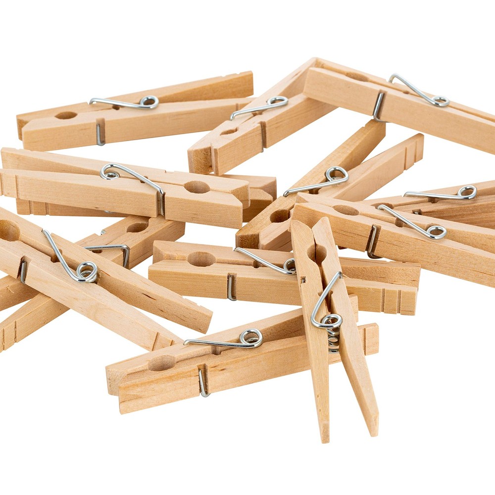 Extra Large Wooden 100 Pack Clothespins