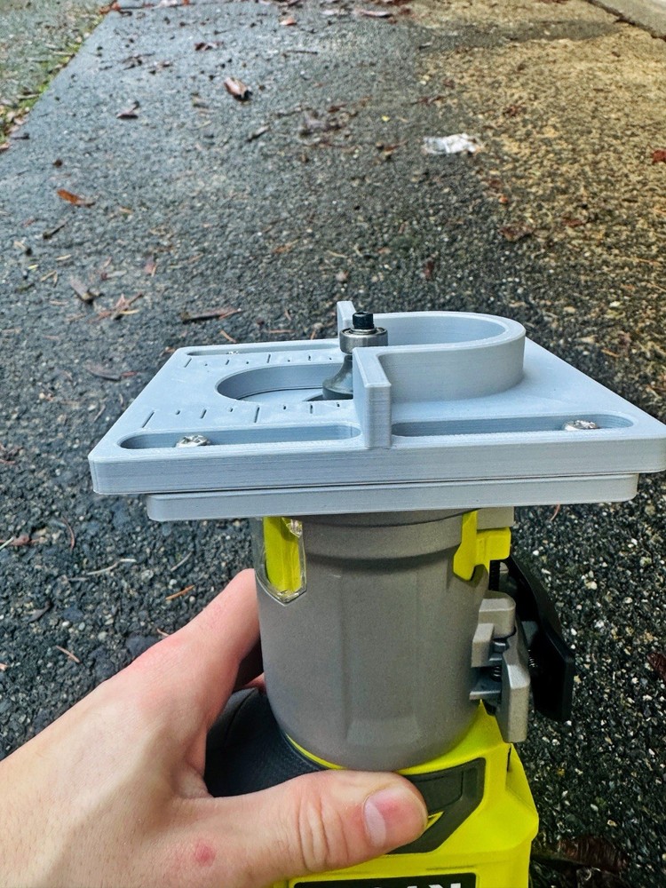 Ryobi Compact Router - 4" Sliding Bevel Guide