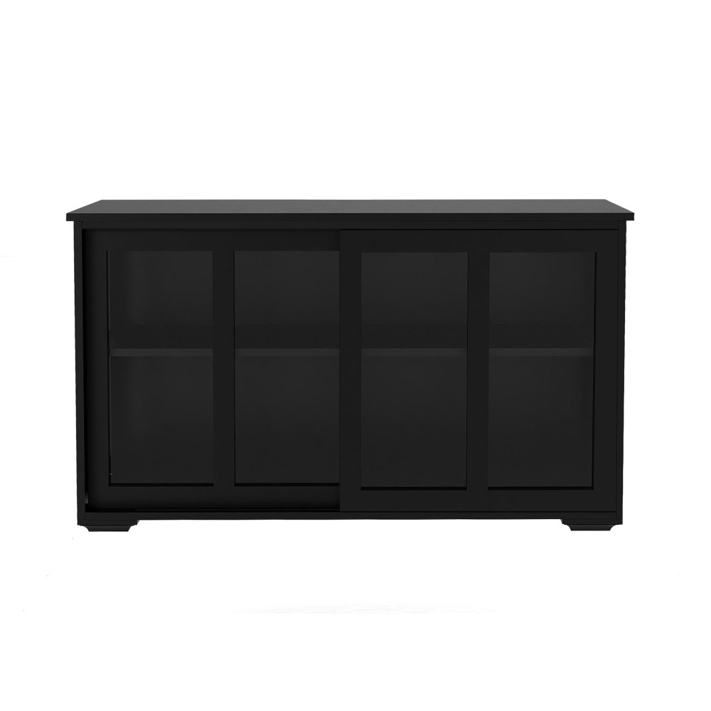 Kitchen Storage Stand Cupboard W Glass Door