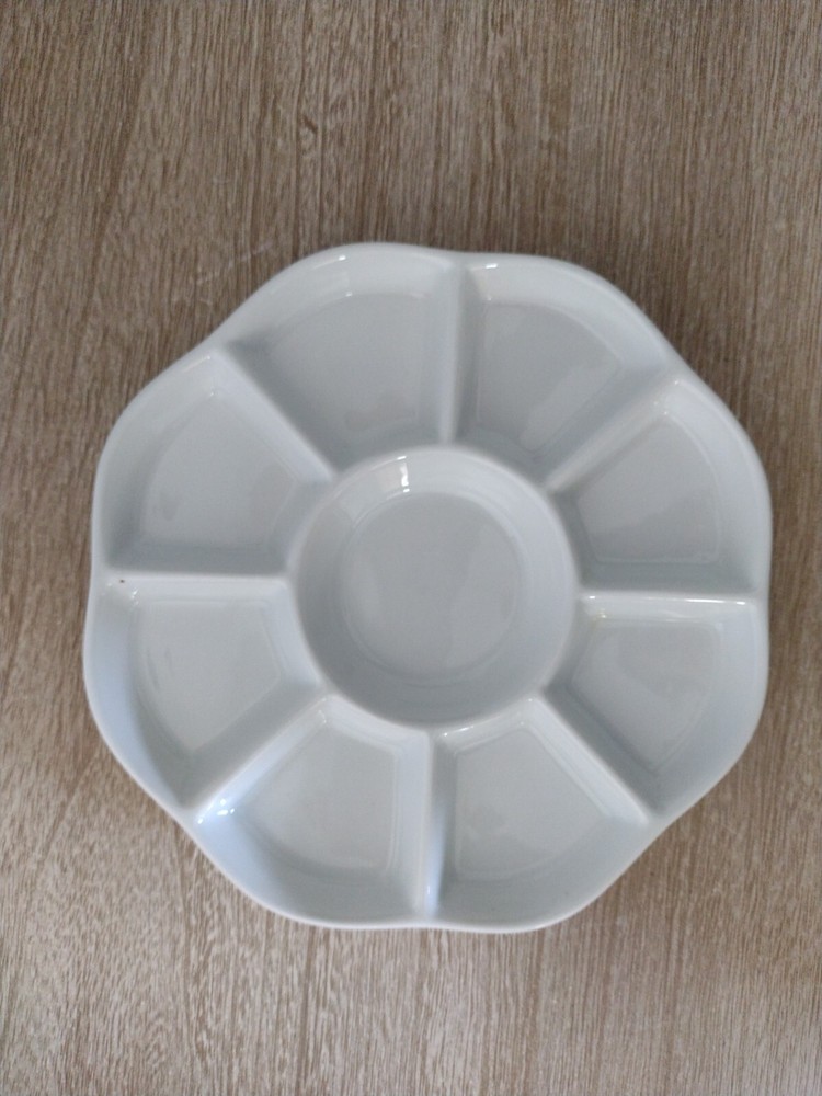 MEEDEN 9-Well Ceramic Painting Palette